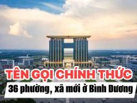 TÊN CHÍNH THỨC CÁC PHƯỜNG XÃ MỚI TẠI BÌNH DƯƠNG SAU SÁP NHẬP (CẬP NHẬT 2025)