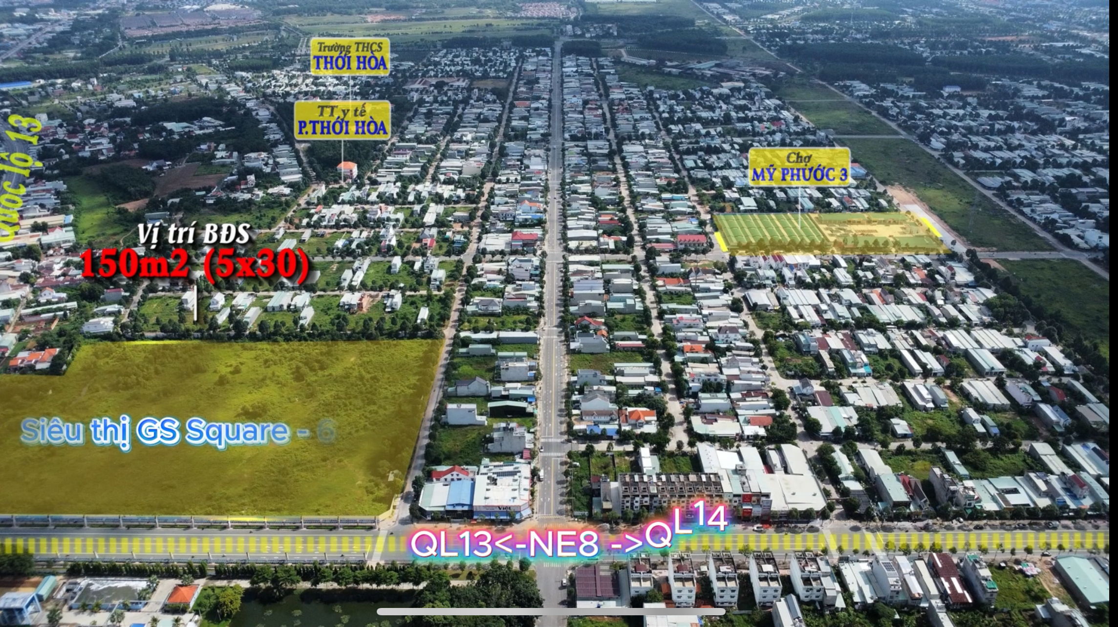 BÁN NHANH LÔ L53 MỸ PHƯỚC 3 – ĐỐI DIỆN SIÊU THỊ, VỊ TRÍ ĐẸP GIÁ TỐT
